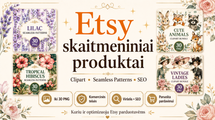 Aš padarysiu pardavimui paruoštą Etsy skaitmeninį produktą su SEO