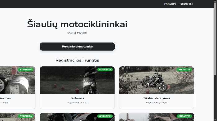 Internetinių svetainių ar valdymo sistemų kūrimas 