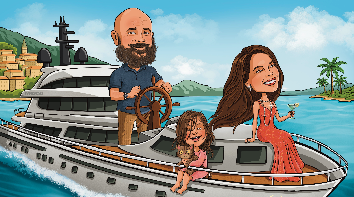 Sukursiu unikalią, personalizuotą karikatūrą pagal jūsų pageidavimus 