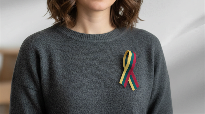 Gaminame trispalves seges  tautiniais motyvais 