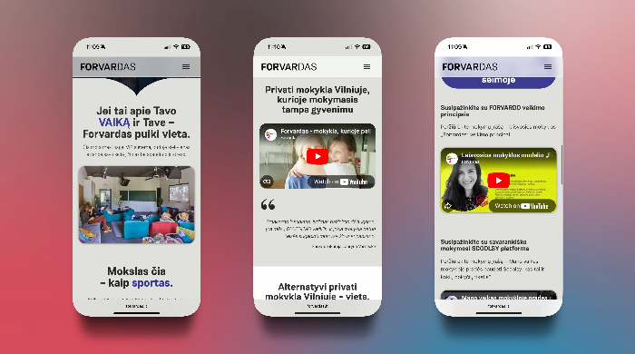 Modernių internetinių svetainių kūrimas