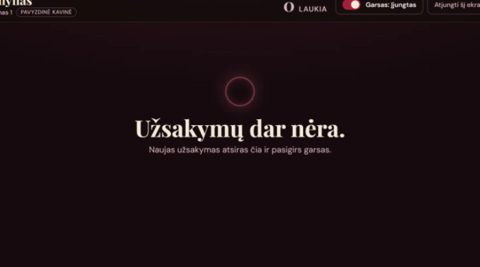 Sukursiu svetainę kavinei ar restoranui su meniu, užsakymais ir rezervacijomis