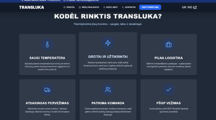 Sukursiu jums el. svetainę.