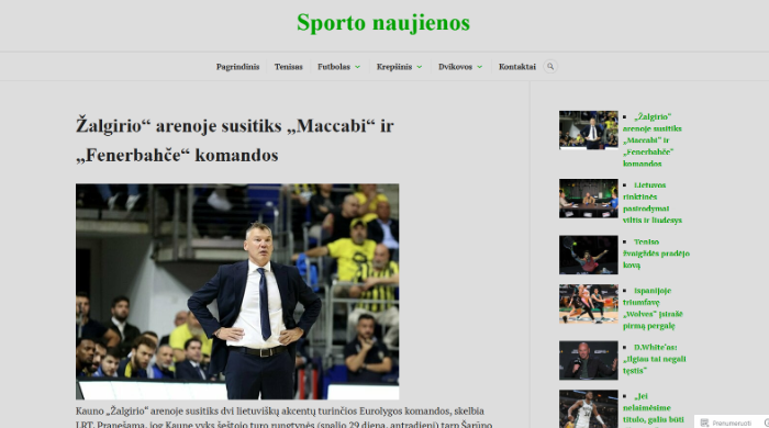 Sukursiu jums el. svetainę.