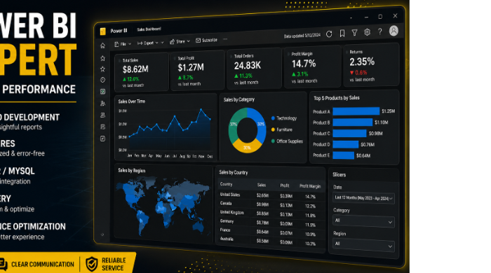 Sukursiu arba optimizuosiu Power BI ataskaitas, DAX ir SQL sprendimus