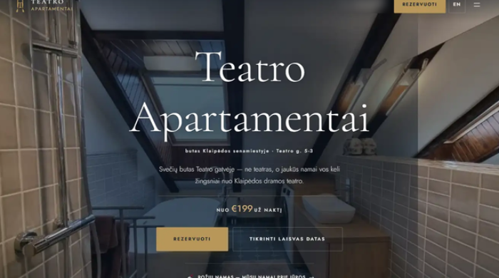Sukursiu tiesioginių rezervacijų svetainę jūsų nuomojamam namui ar apartamentams
